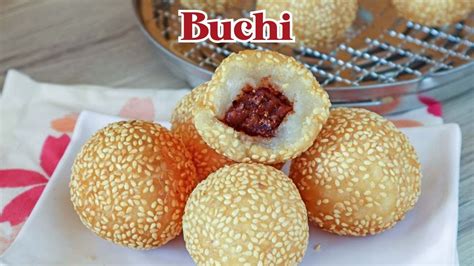 Buchi with Red Bean Filling (Sesame Balls) .